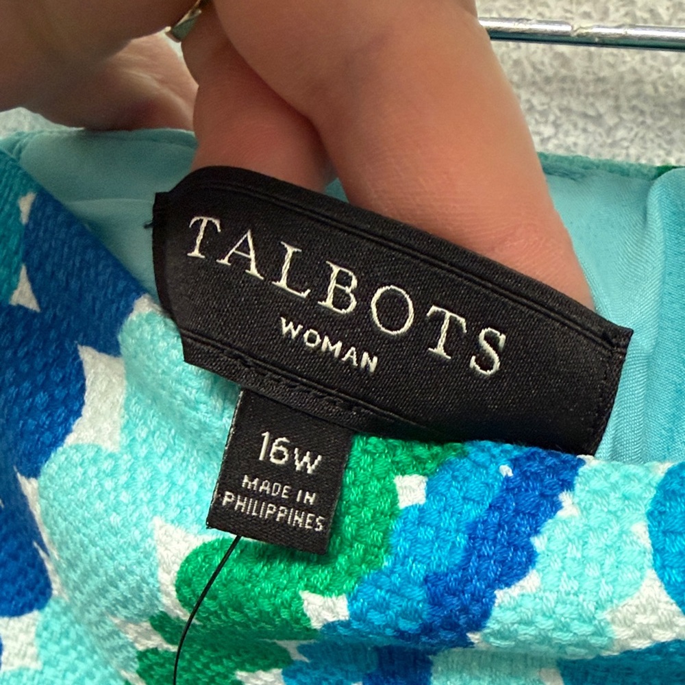 NWT Talbots Woman’s Retro Polka Dot Pencil Mini Skirt Plus Size 16W Party GOGO - Picture 3 of 10